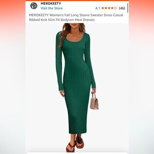 Merokeety midi sweater dress